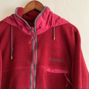 Timberland Vintage Red Fleece Jacket